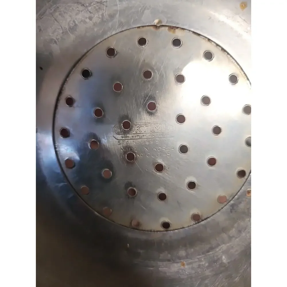 Vintage Cook Time Colander Stainless Steel 11